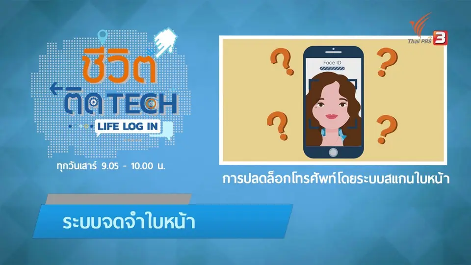รู้ทัน Tech : การปลดล็อกโทรศัพท์โดยระบบสแกนใบหน้า