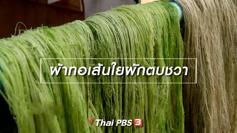 ​หัวใจในลายผ้า : ผ้าทอเส้นใยผักตบชวา