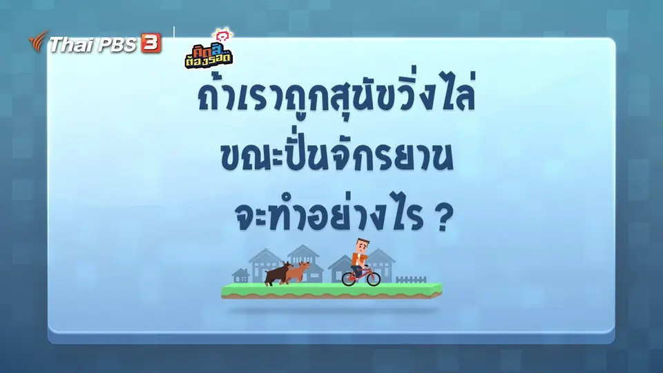 ถ้าถูกสุนัขวิ่งไล่ขณะปั่นจักรยาน จะทำอย่างไร?