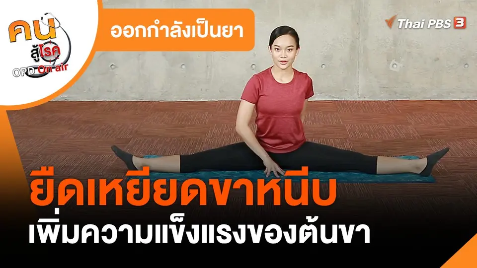 ออกกำลังเป็นยา : ยืดเหยียดขาหนีบ เพิ่มความแข็งแรงของต้นขา
