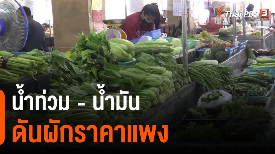 กินอยู่รู้รอบ : น้ำท่วม-น้ำมัน ดันผักราคาแพง