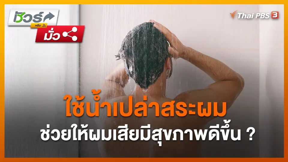 ชัวร์หรือมั่ว : ใช้น้ำเปล่าสระผม ช่วยให้ผมเสียมีสุขภาพดีขึ้น