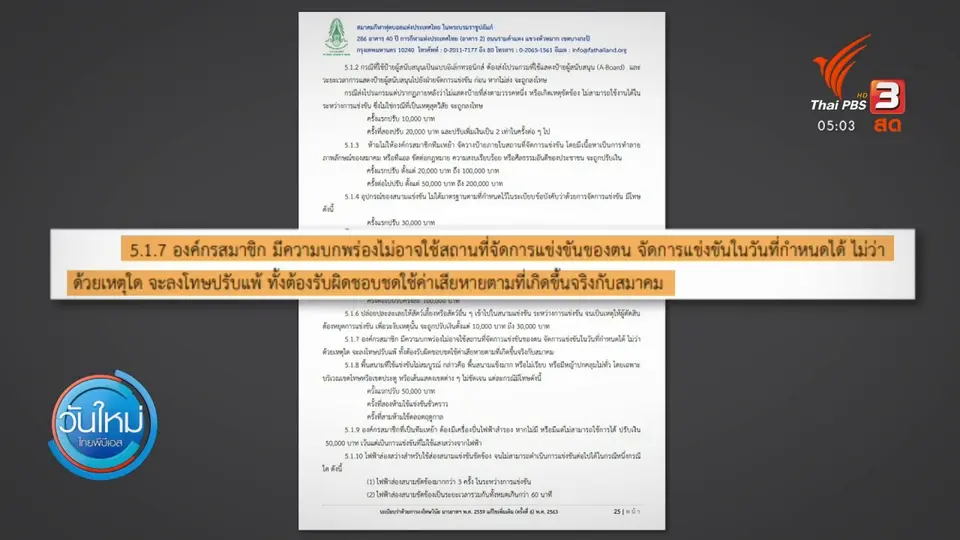 การท่าเรือ ถูกปรับแพ้เมืองทอง จากเหตุไฟดับ