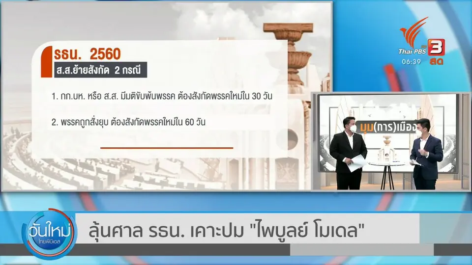 มุม(การ)เมือง : ศาล รธน. ชี้ชะตา "ไพบูลย์ นิติตะวัน" ปมขอเลิกพรรคย้ายซบ พปชร.