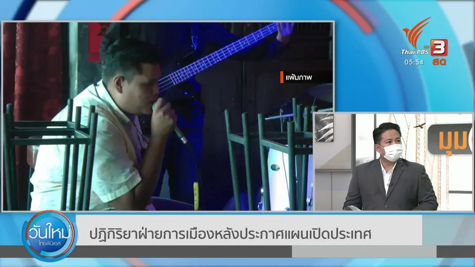 มุม(การ)เมือง : ปฏิกิริยาฝ่ายการเมืองหลังประกาศแผนเปิดประเทศ