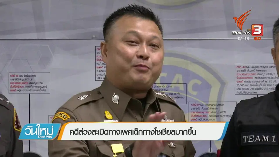 คดีล่วงละเมิดทางเพศเด็กทางโซเชียลมากขึ้น