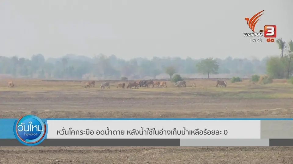 ทำมาหากิน ดินฟ้าอากาศ : แล้งชาวบ้านกังวลโคกระบืออดน้ำตาย