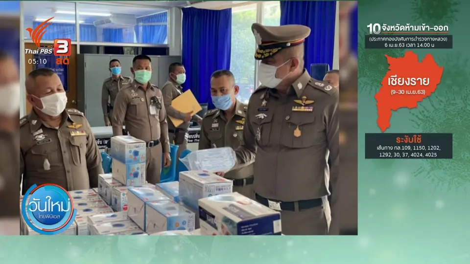 ​จับตำรวจร้อยเอ็ดลักลอบนำเข้าหน้ากากอนามัย