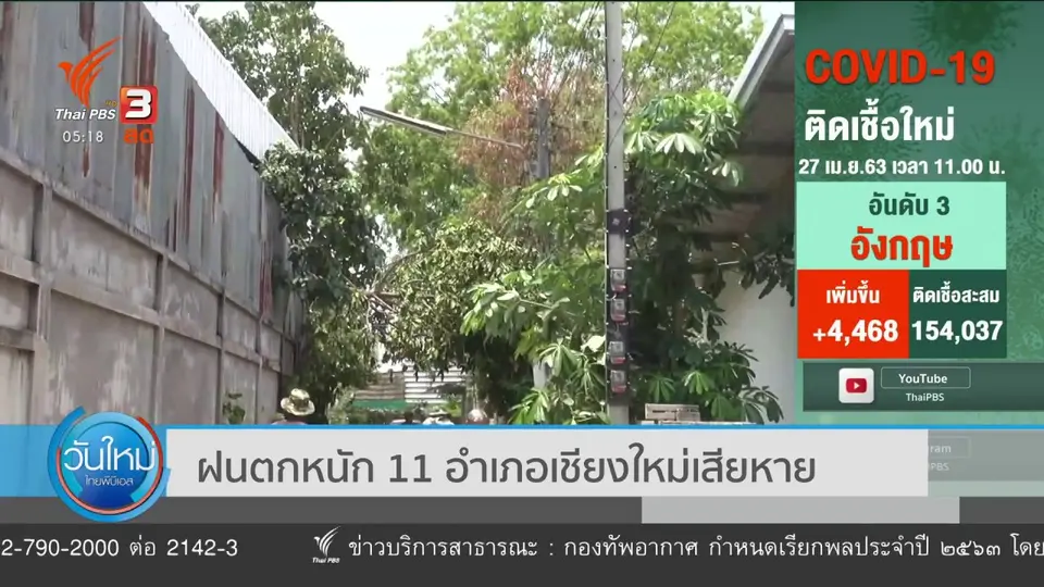 ​ฝนตกหนัก 11 อำเภอเชียงใหม่เสียหาย