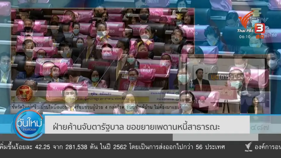 มุม(การ)เมือง : ฝ่ายค้านจับตารัฐบาล ขอขยายเพดานหนี้สาธารณะ