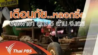 หลอกซื้อยางพารา เสียหายกว่า 5 ล้านบาท จ.เลย
