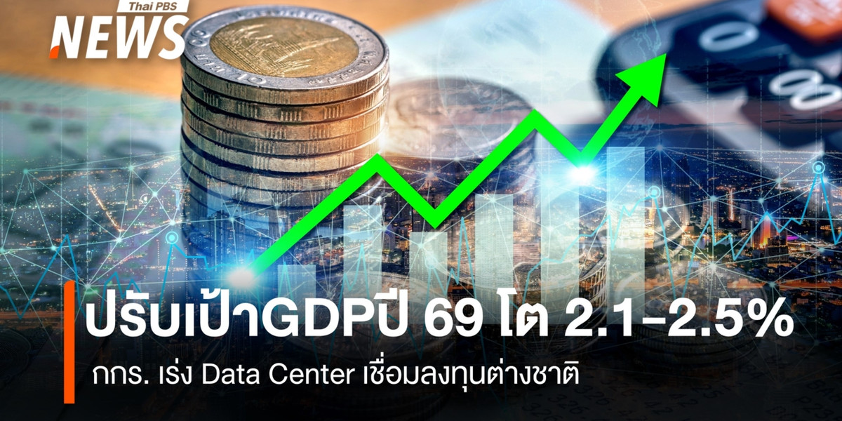 กกร.ปรับเป้า GDP ปี 69 โต 2.1-2.5% เร่ง Data Center เชื่อมลงทุนต่างชาติ ฝ่าเศรษฐกิจ K-Shape