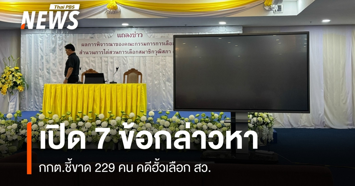 选举委员会对参议院选举舞弊案中的 229 人提起七项指控。