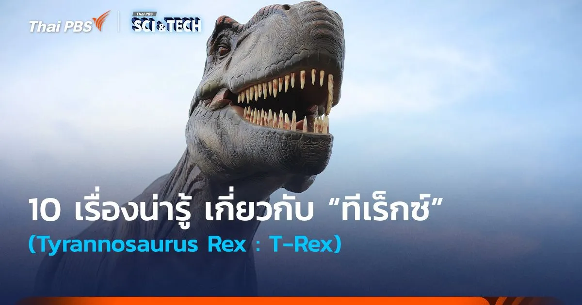 10 เรื่องน่ารู้ เกี่ยวกับ “ทีเร็กซ์” (Tyrannosaurus Rex)