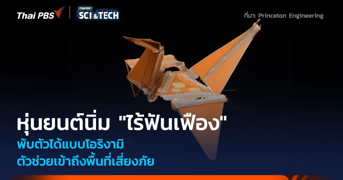 หุ่นยนต์นิ่ม "ไร้ฟันเฟือง" พับตัวแบบโอริงามิ ตัวช่วยเข้าถึงพื้นที่เสี่ยงภัย