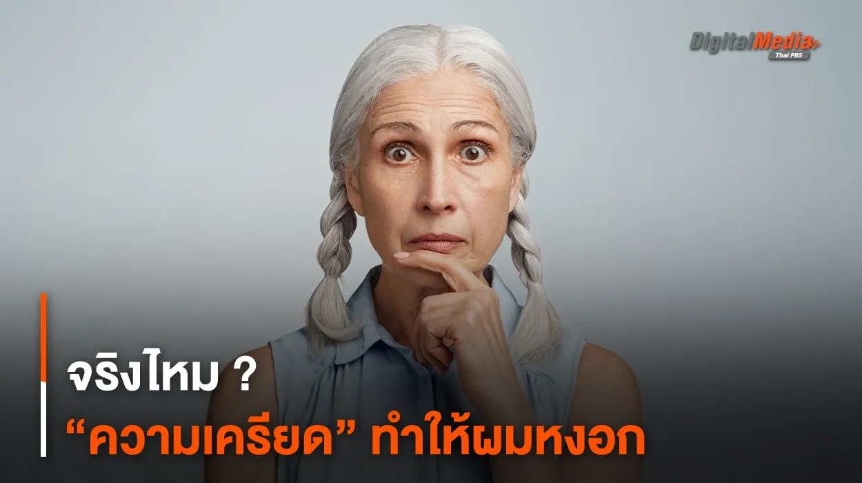 จริงไหม ? “ความเครียด” ทำให้ผมหงอก