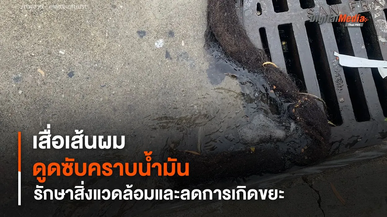 เสื่อผลิตจากเส้นผม มีคุณสมบัติช่วยดูดซับคราบน้ำมันรั่วได้ครั้งละแกลลอน