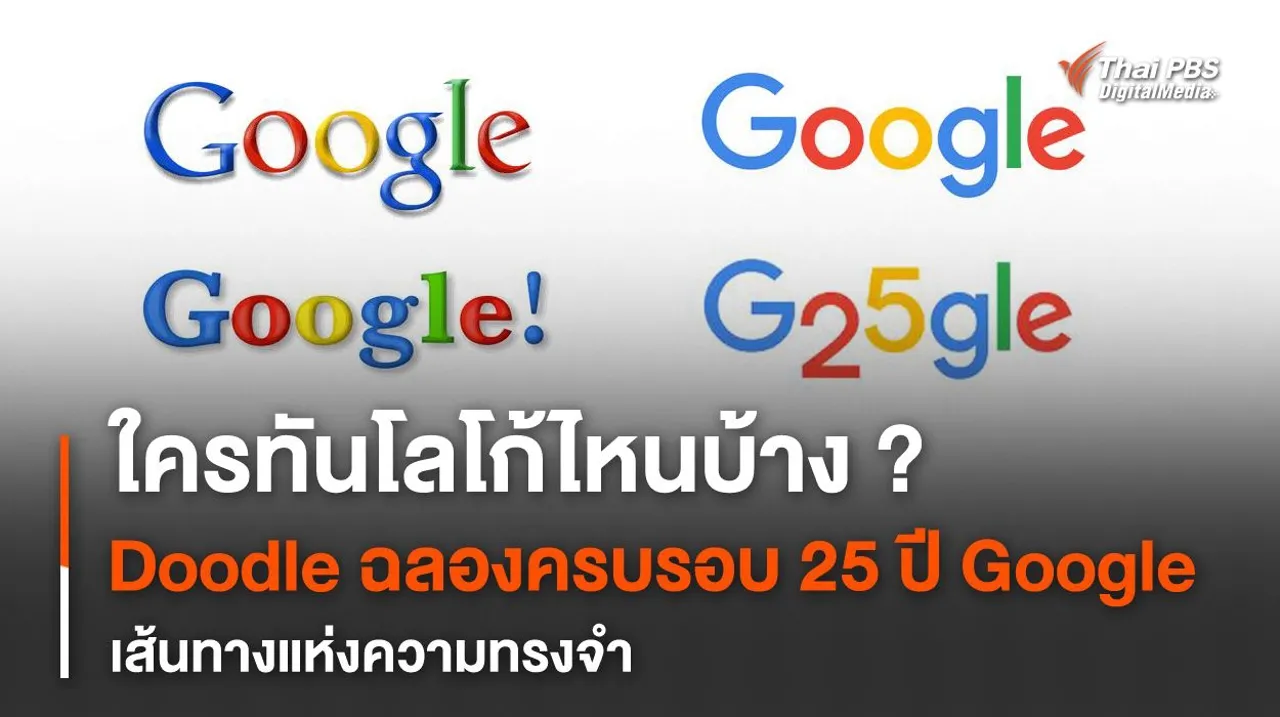 27 กันยายน Google Doodle ฉลองครบรอบวันเกิดปีที่ 25 ของ Google