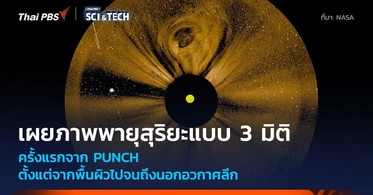 ภาพถ่ายการปะทุครั้งใหญ่ของดวงอาทิตย์ที่ถูกจับโดย PUNCH