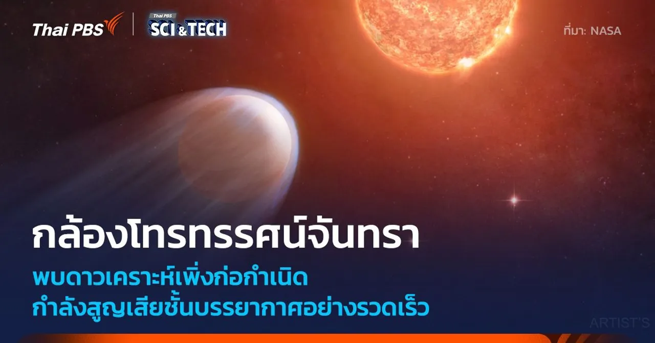 กล้องฯ จันทรา พบดาวเคราะห์นอกระบบสุริยะอายุน้อยที่กำลังหดตัวจากรังสีเอกซ์รุนแรง