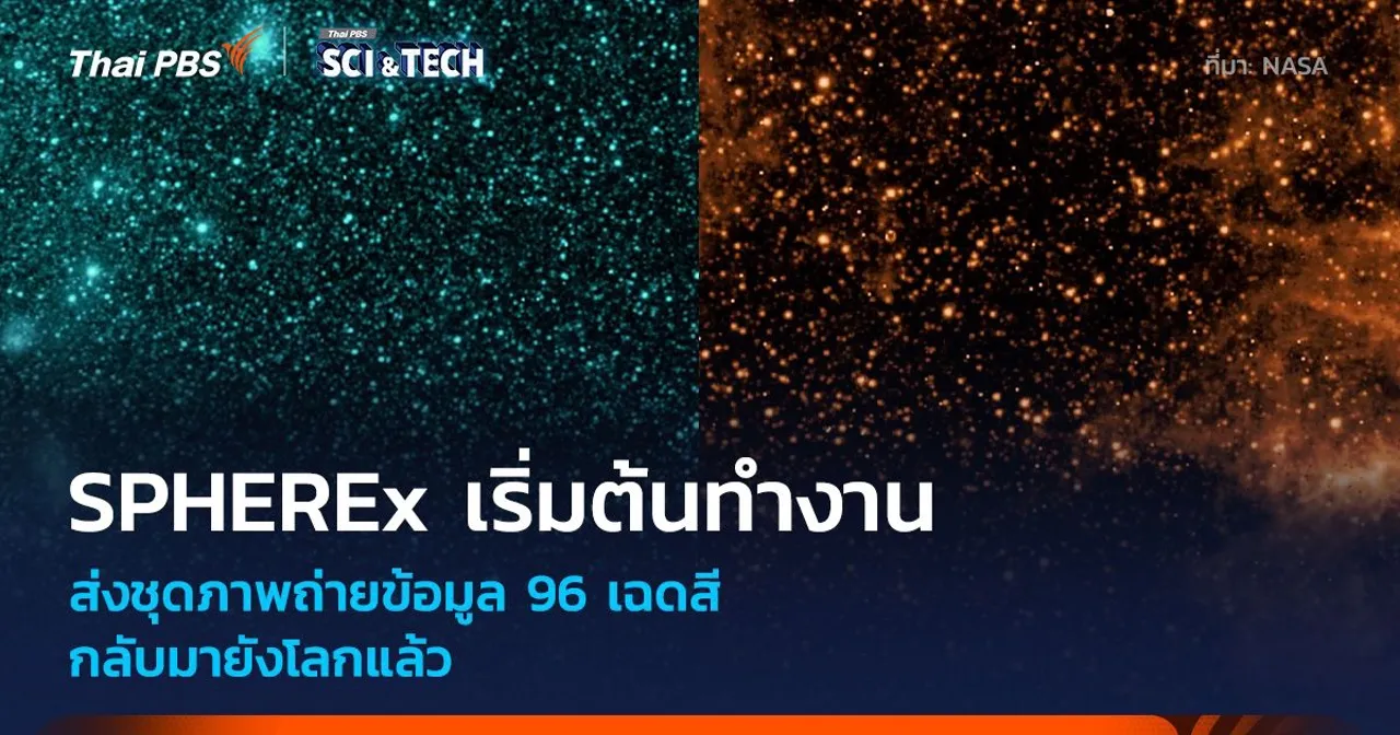 กล้องฯ SPHEREx เริ่มต้นส่งข้อมูลแผนที่จักรวาลกลับโลกแล้ว
