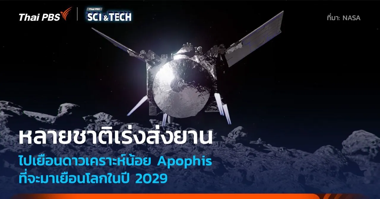 หลายชาติเร่งส่งยานไปเยือน Apophis ดาวเคราะห์น้อยที่จะเฉียดโลกในปี 2029
