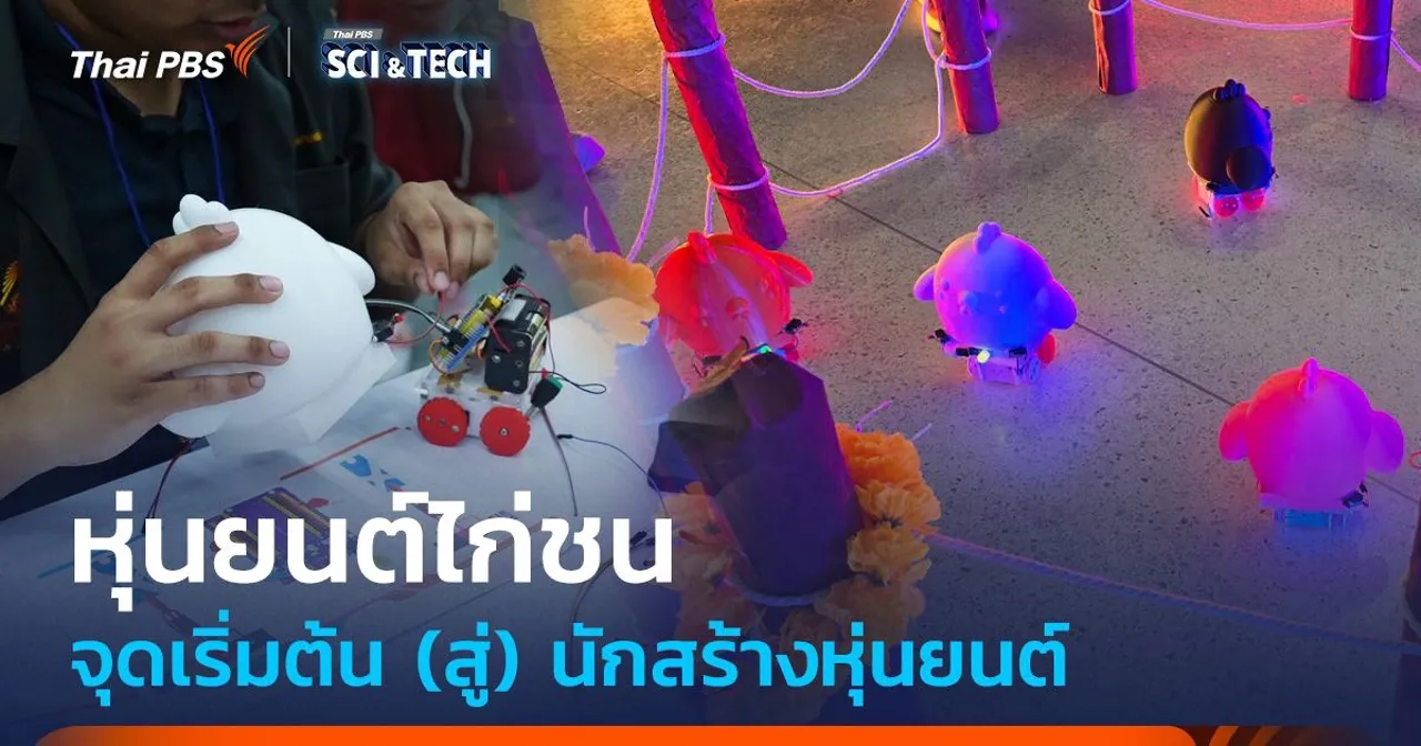 จากกีฬาพื้นบ้าน "ชนไก่" สู่ "หุ่นยนต์ไก่ชน" จุดเริ่มต้นนักสร้างหุ่นยนต์
