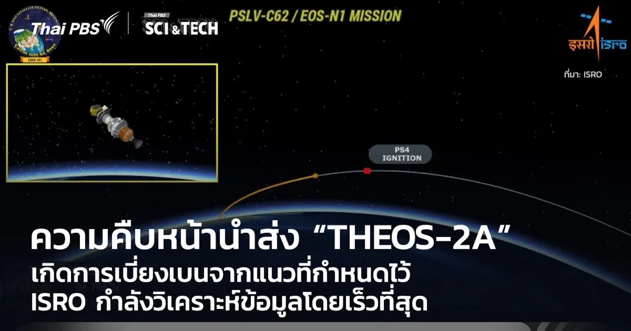 ความคืบหน้านำส่งดาวเทียม “THEOS-2A” จรวดเกิดการเบี่ยงเบนจากแนวที่กำหนดไว้