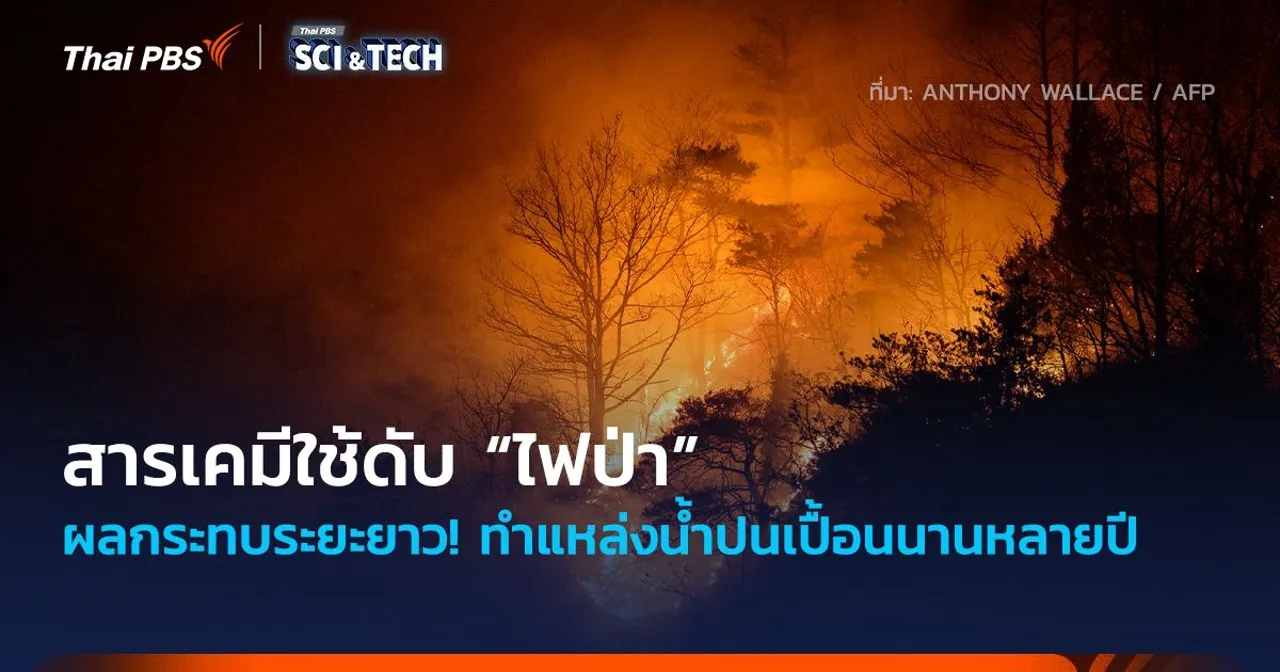 ผลกระทบระยะยาว! สารเคมีใช้ดับ “ไฟป่า” ทำแหล่งน้ำปนเปื้อนนานหลายปี