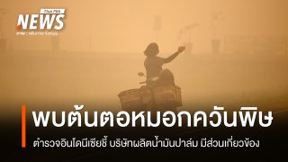 ตำรวจอินโดนีเซียชี้ว่า "บริษัทน้ำมันปาล์ม" มีเอี่ยวไฟไหม้ป่า ต้นตอหมอกพิษคลุมเมือง