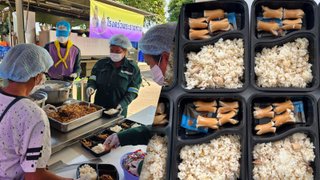เลาะโรงประกอบอาหาร ส่อง "เมนูอิ่มพุง" ผู้ประสบอุทกภัย 