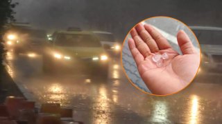 กทม.ฝนตกหนักหลายพื้นที่ รัชดาฯ-ลาดพร้าว-โชคชัย 4 ลูกเห็บตก