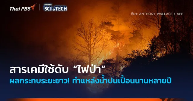 ผลกระทบระยะยาว! สารเคมีใช้ดับ “ไฟป่า” ทำแหล่งน้ำปนเปื้อนนานหลายปี