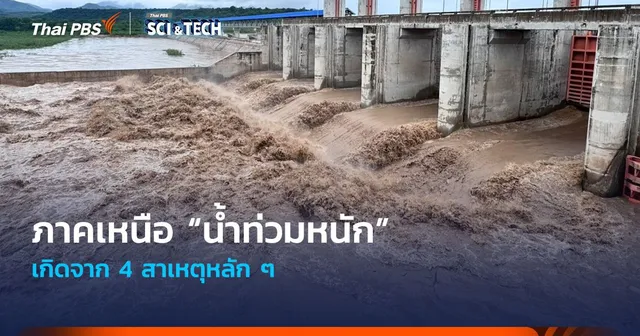 4 สาเหตุหลัก “น้ำท่วมหนัก” หลายจังหวัดภาคเหนือ