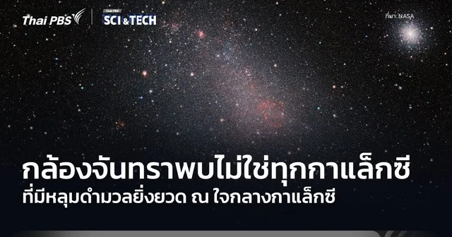 กล้องฯ จันทรา เผย ไม่ใช่ทุกกาแล็กซีที่มีหลุมดำมวลยิ่งยวดอยู่ที่ใจกลาง