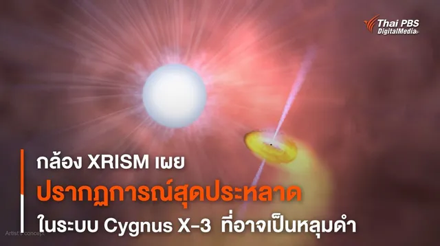 กล้องฯ XRISM เผยภาพรายละเอียดความไม่สมดุลระบบดาวฤกษ์ Cygnus X-3