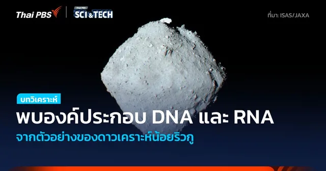 พบสารประกอบ DNA และ RNA จากตัวอย่างดาวเคราะห์น้อยริวกู