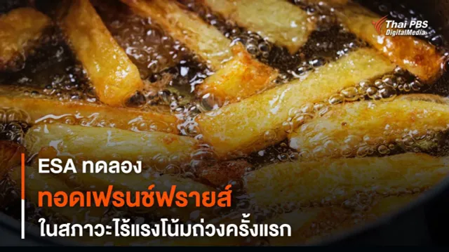 การทดลอง “ทอดเฟรนช์ฟรายส์” ให้อร่อยใน “อวกาศ”