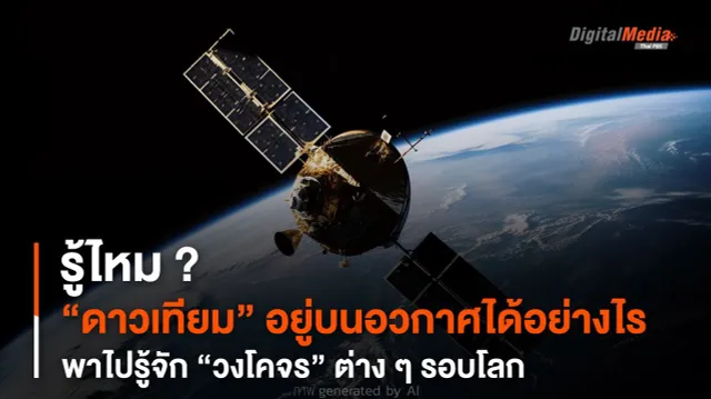 รู้ไหม ? “ดาวเทียม” อยู่บนอวกาศได้อย่างไร พาไปรู้จัก “วงโคจร” ต่าง ๆ รอบโลก