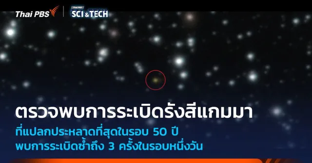พบการระเบิดของ "รังสีแกมมา" ถึงสามครั้งในช่วงเวลาไม่ถึงหนึ่งวัน