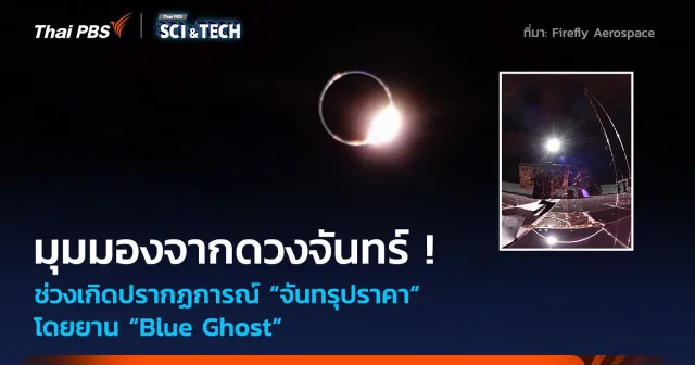 มุมมองจากดวงจันทร์ ! ช่วงเกิด “จันทรุปราคา” โดยยาน “Blue Ghost”