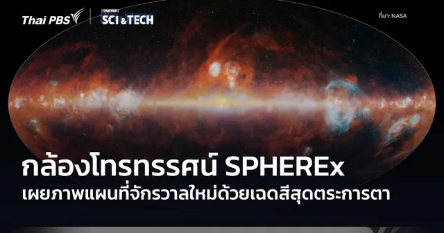 กล้องโทรทรรศน์อวกาศ SPHEREx สร้าง “แผนที่เอกภพ” สำเร็จแล้ว