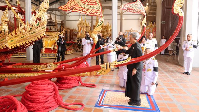 กรมสมเด็จพระเทพฯ เสด็จฯ ไปในพิธีบวงสรวงการอัญเชิญราชรถ-พระยานมาศ 