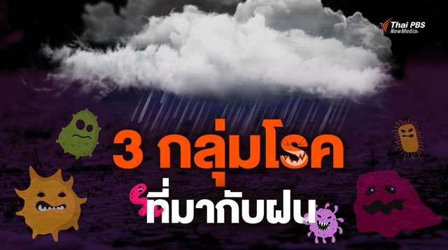 รู้สู้ 3 กลุ่ม โรคที่มากับหน้าฝน