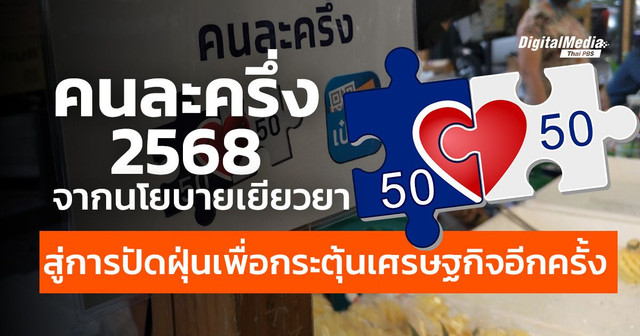 "คนละครึ่ง 2568"จากนโยบายเยียวยาสู่การปัดฝุ่นเพื่อกระตุ้นเศรษฐกิจอีกครั้ง