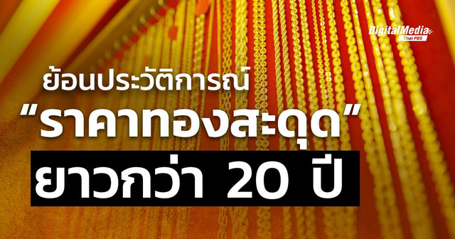ย้อนประวัติการณ์ “ราคาทองสะดุด” ยาวกว่า 20 ปี