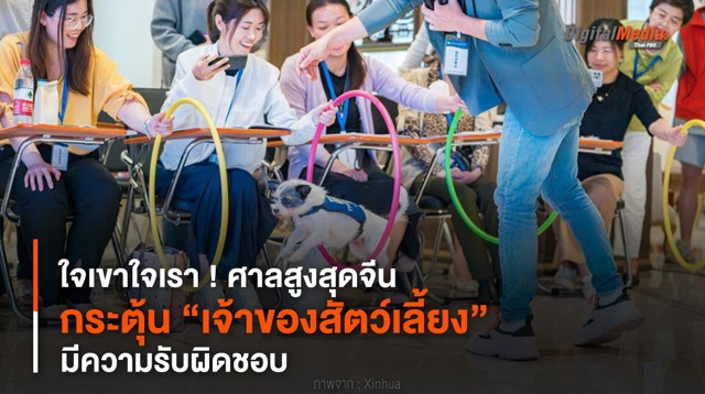 ใจเขาใจเรา ! ศาลสูงสุดจีนกระตุ้น “เจ้าของสัตว์เลี้ยง” มีความรับผิดชอบ