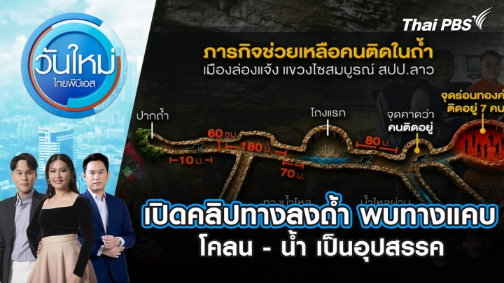 เปิดคลิปทางลงถ้ำ พบทางแคบ - โคลน - น้ำ เป็นอุปสรรค