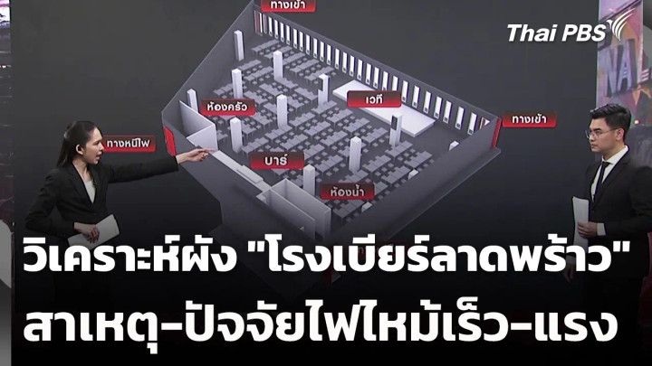 วิเคราะห์ผัง "โรงเบียร์ลาดพร้าว" สาเหตุ-ปัจจัยไฟไหม้ "เร็ว-แรง"