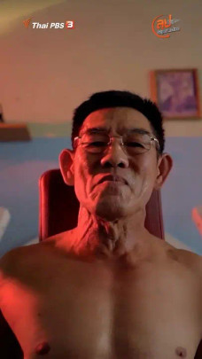 "พี่แดง" นักเพาะกายรุ่นใหญ่